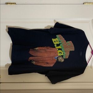 Black Graphic T-Shirt with Notorious B.I.G. Design